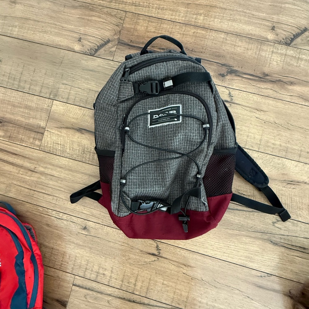Dakine Gray and Red Kid’s Backpack